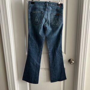 7 For All Mankind Blue Boot Cut Jeans